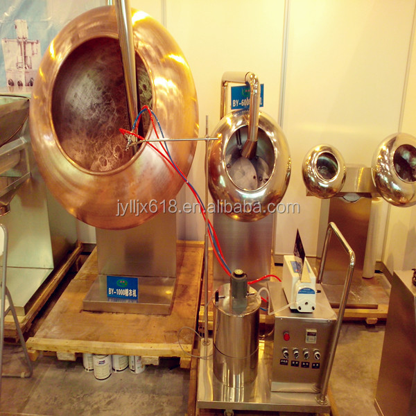 WJT Hot Sale small nuts granules sugar particle chocolate spray coating machine