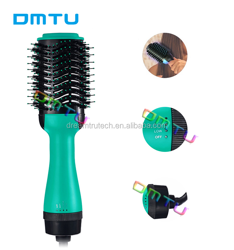 DMTU As Seen On TV Новая усовершенствованная многофункциональная щетка для выпрямления горячего воздуха 3 в 1 стайлер волумайзер одношаговая щетка для сушки волос