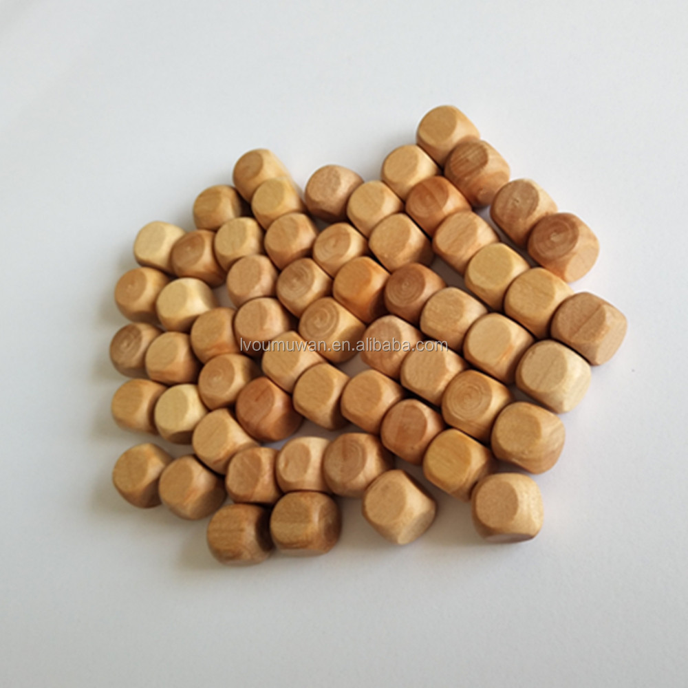 Деревянные кубики 1*1*1 см, закругленные углы