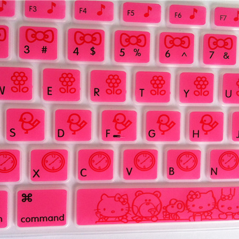 Силиконовый чехол Hello Kitty для клавиатуры, защитный чехол для Macbook Pro 13 15 17 дюймов