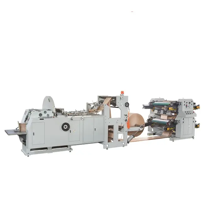 Автоматическая машина для производства пищевых бумажных пакетов + машина для флексографской печати