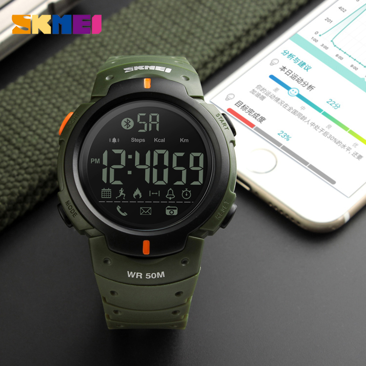 Ce rohs reloj inteligente 3d шагомер спортивные Смарт-часы цифровые skmei 1301