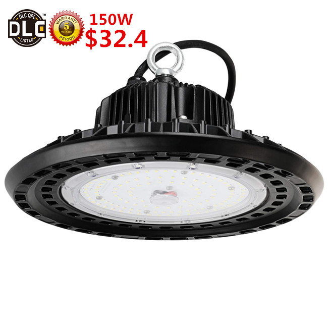 5years warranty 150lm/w Industrial 100w 150w 200w 240w UFO led highbay light, DLC ETL SAA ufo high bay led light