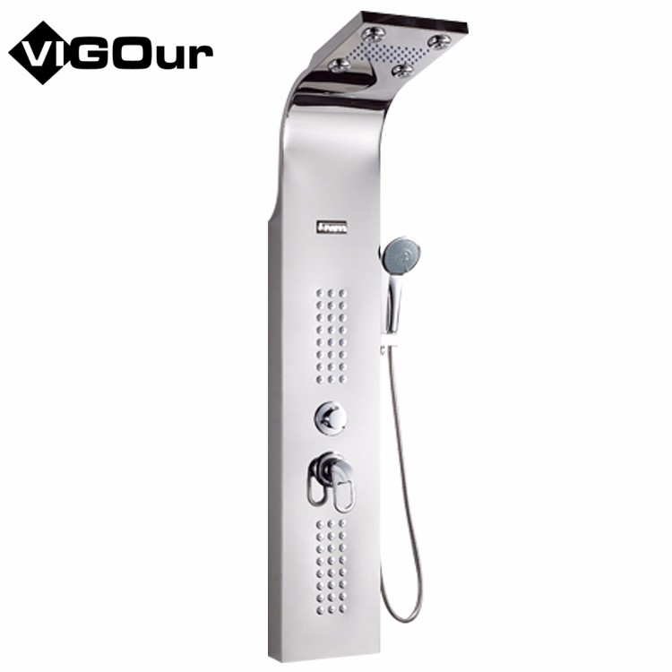 2019 massage rainfall shower panel with multifunction