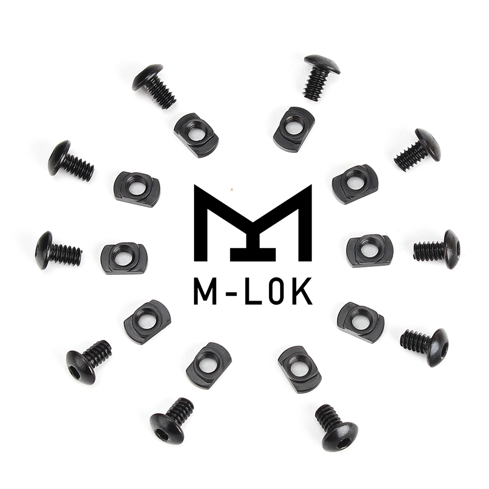 Ohhunt упаковка из 10 шт. сталь M-LOK винт и гайка сменный комплект для Mlok направляющая для ствольной накладки раздел