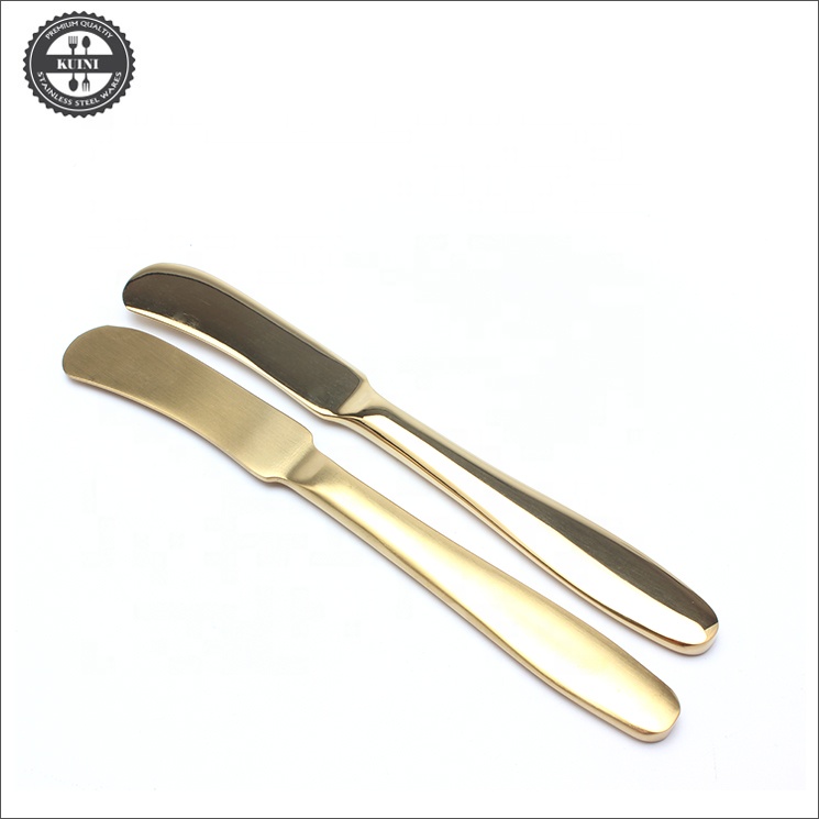 Wholesale Good Quality Stainless Steel Gold Butter Knife