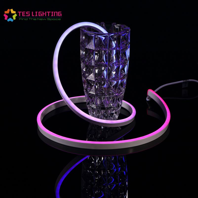 Прямая поставка с завода, цифровой цветной неоновый гибкий RGB пиксель 20 мм светодиодный шнур