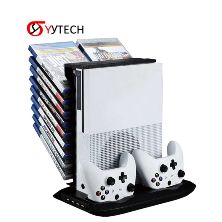 SYYTECH Многофункциональный диск для хранения башня двойной вентилятор охлаждения зарядная станция Xbox One Slim S