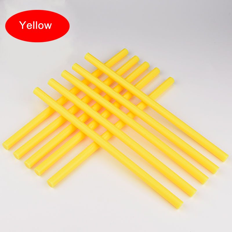 Желтый термоклей мини-пистолет для DIY Art Craft дети использовали 7mmX250mm общего назначения