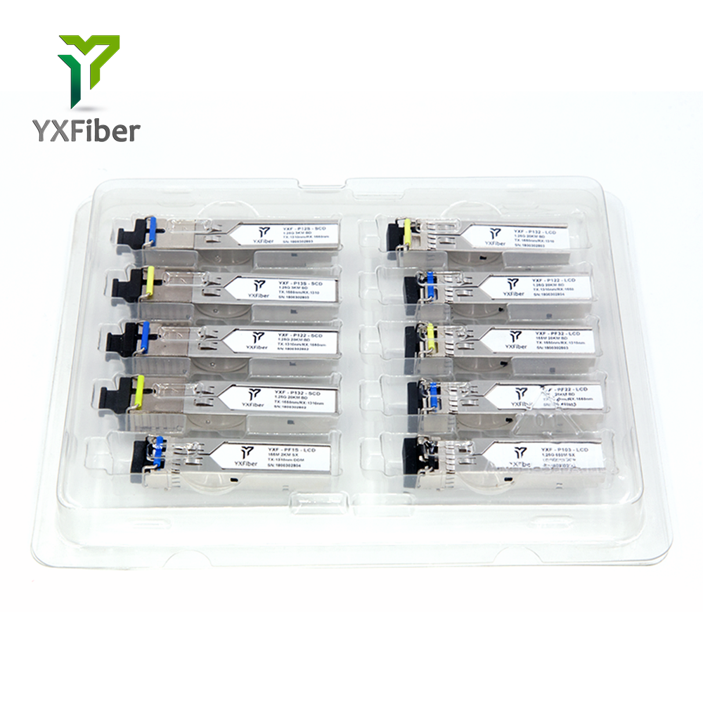 Китай поставщик совместимый SFP 1,25G 3 км биди трансивер SFP волокно SC разъем SFP трансивер модуль