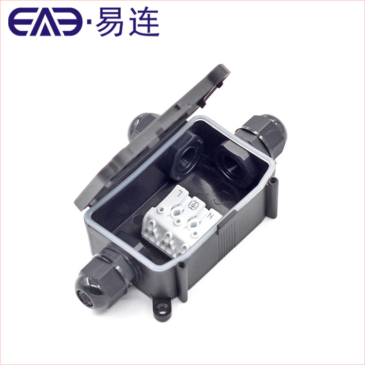 EB3 Plastic Electrical Waterproof Box IP66 Outdoor LED Lighting Cable Connection Junction Box