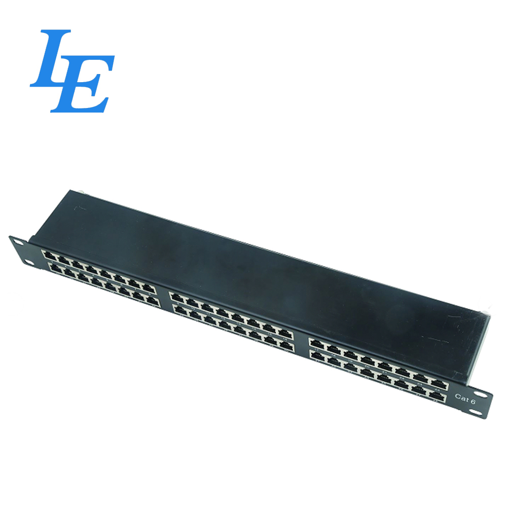 1U FTP 48 портов кабельного управления CAT6 ethernet Krone IDC патч-панель