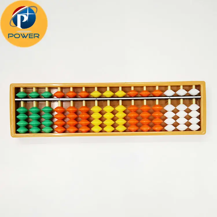 plastic 15 rops color beads Student abacus