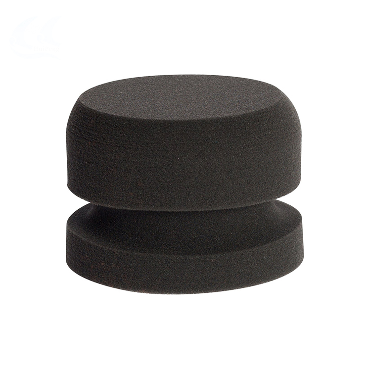 Custom wholesale foam wax pad Chop Shape Polyester Sponge Waxing Applicators sponge pads