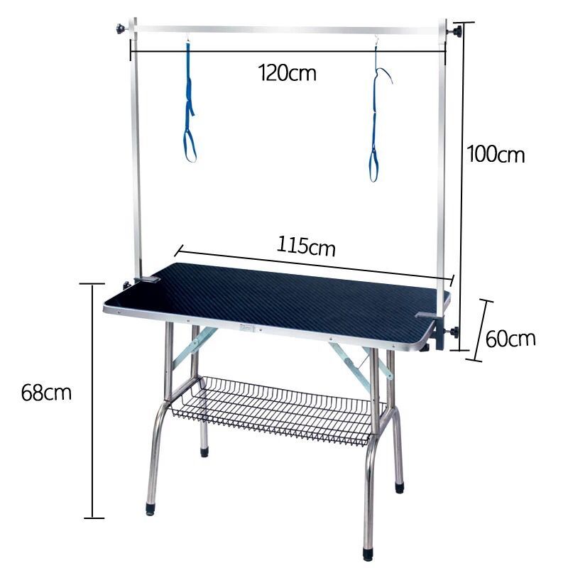Легкий взвешенный стол для ухода за собакой 115x60x68