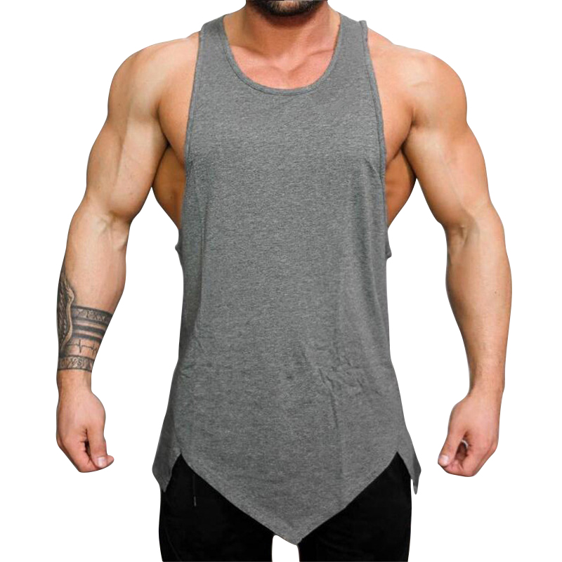 Men's Relaxed Soft Solid Plain Essential Dry Fit Stringer Workout Fitness Muscle Tank Tops Wholesale