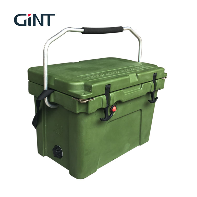 GINT 2021 уличный 20QT/110QT вращающийся охлаждающий контейнер для льда с колесиком для лекарств