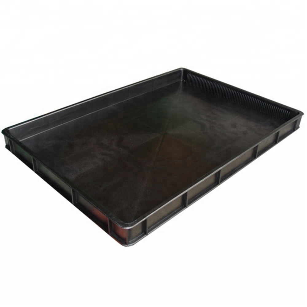 anti-static anti static dissipative antistatic plastic electronic component stackable conductive pcb esd tray