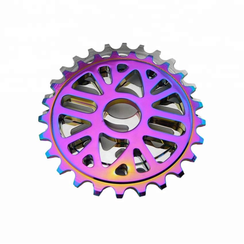 BMX цепное колесо 7075 T6 анодированный сплав CNC 25T BMX звездочка