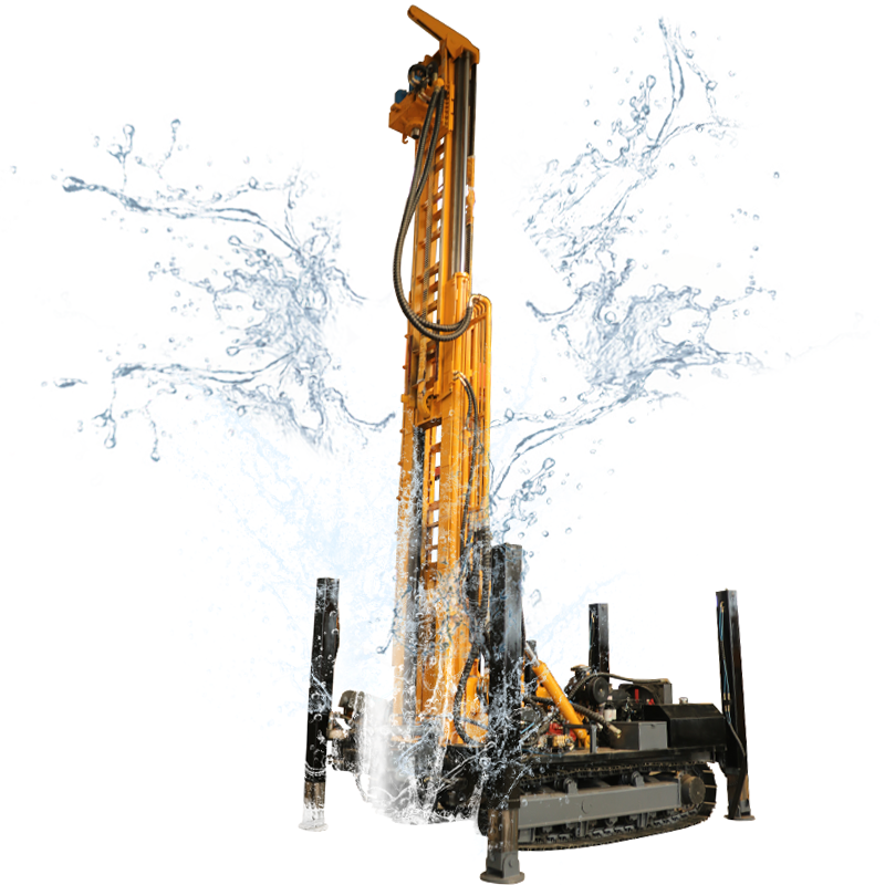 VTZJ-600 буровая установка для водяных скважин, пневматическая DTH стальная гусеничная буровая глубина 600 м