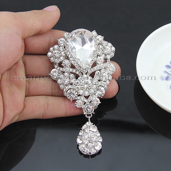 fashion jewelry rhinestone pendant brooch
