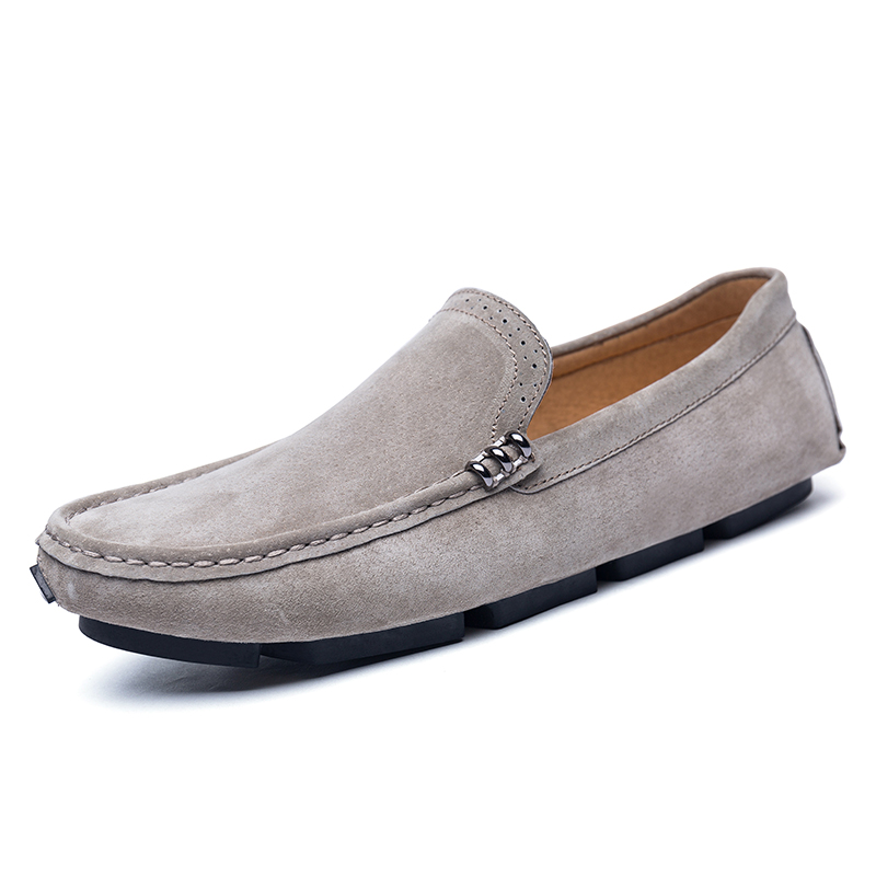 2018 style leather cow suede loafer shoes for men,driving shoes