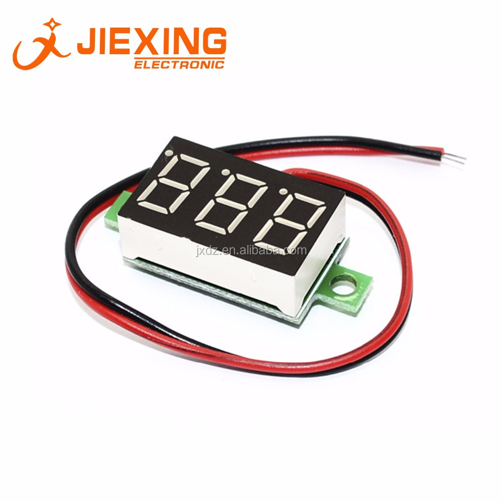0,36 дюймов 4,5 V-30V DC вольтметр 2 провода красный 7 сегмент и цифровым светодиодным дисплеем