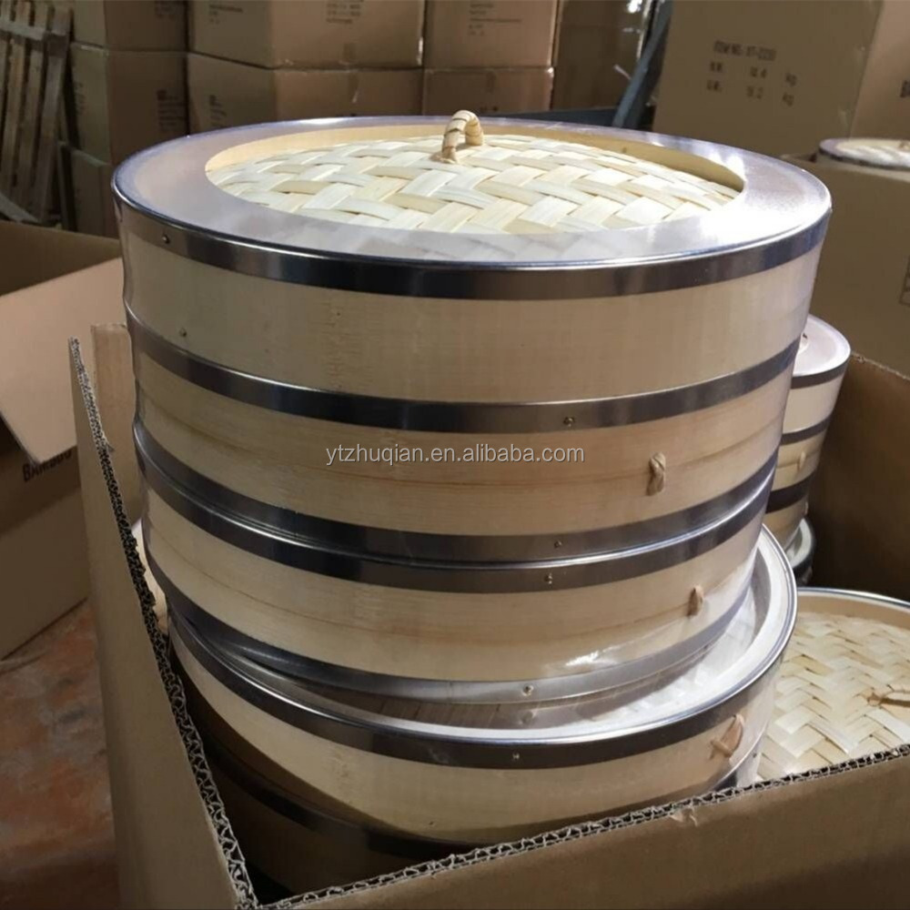 Китайский поставщик оптовая продажа Бамбуковая Пароварка Корзина Кукуруза пароварка