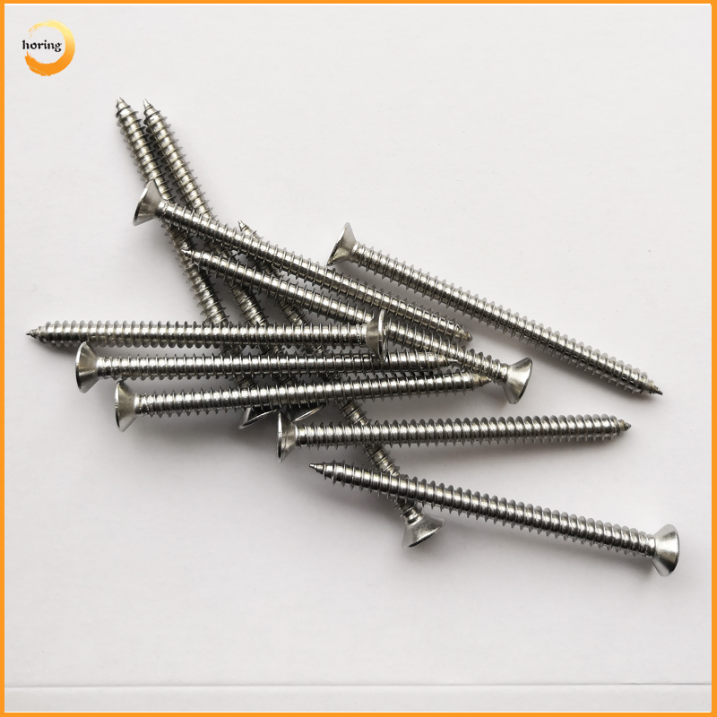 4.8 Cross flat head SUS304 SUS201 stainless steel self drilling screws