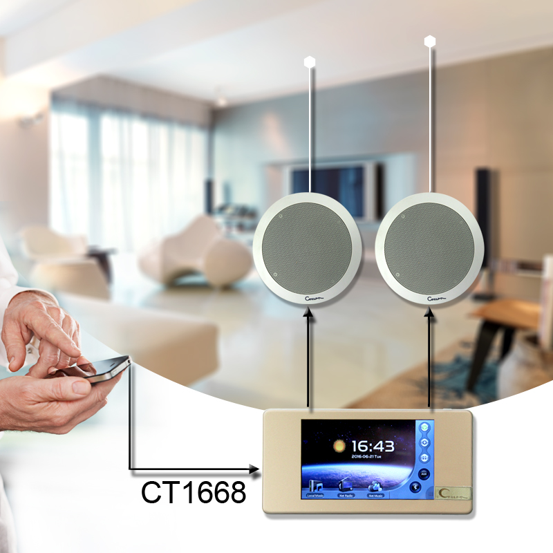 Беспроводной Wifi сенсорный экран настенный музыкальный плеер для умной домашней звуковой системы