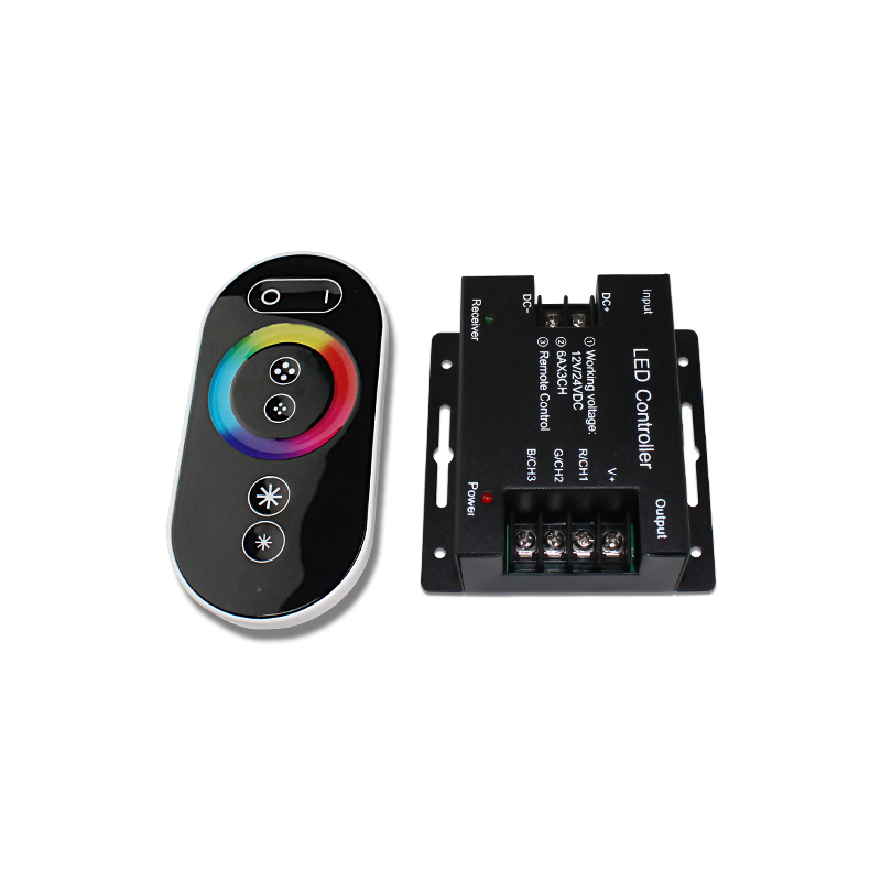 DC12V-24V 6A 18A RGB SMD5050 2835) Светодиодная лента с usb-питанием РЧ беспроводной сенсорный контроллер с ПДУ для светодиодной ленты RF RGB светодиодный диммер контроллер