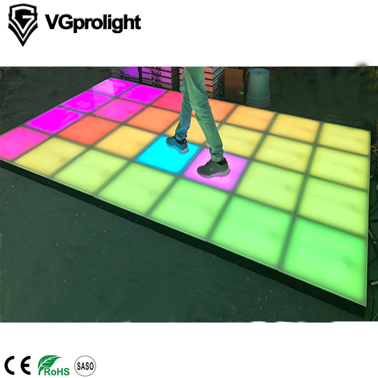 Outdoor DMX 512 Dj Lighting Portable Interactive Touched Color Changing Led Brick Light