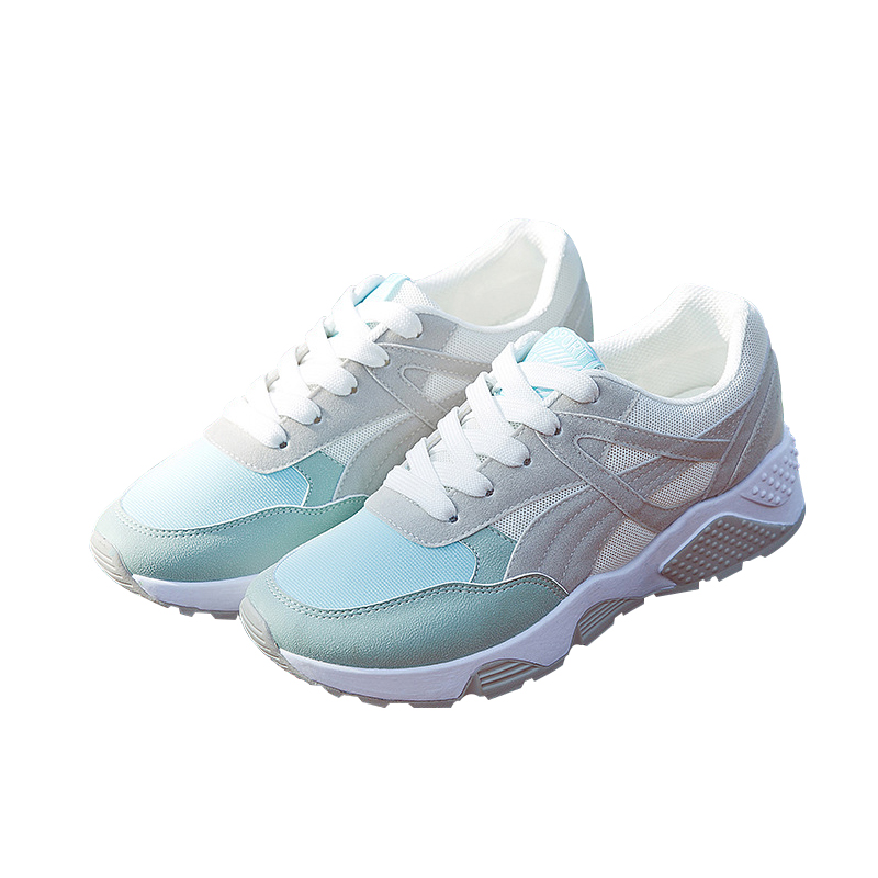 Spring And Autumn New Korean Style Sports Shoes Female Increased Running Shoes For Women Students Flat Plate Shoes