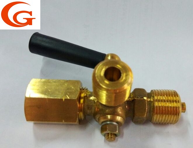 Латунный трехходовой кран клапан манометр кран 1/2 ''-1'' принять oem