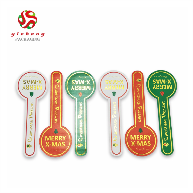 Popular attractive kids sticker christmas sticker printing window sticker label