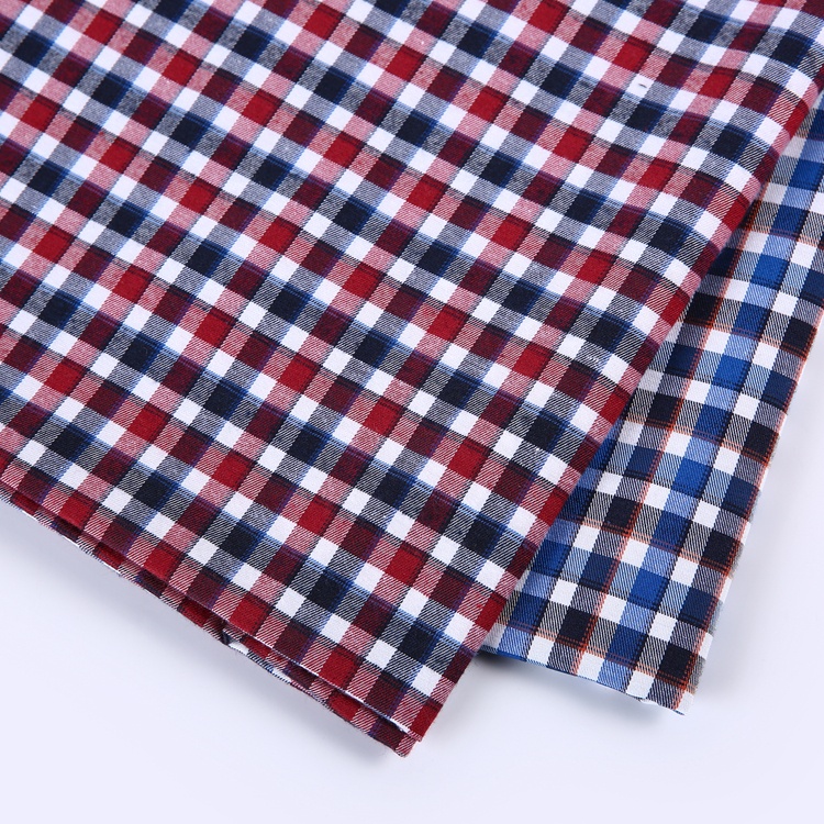 Stock lot garments men check plaid school uniform woven shirt fabric in mumbai