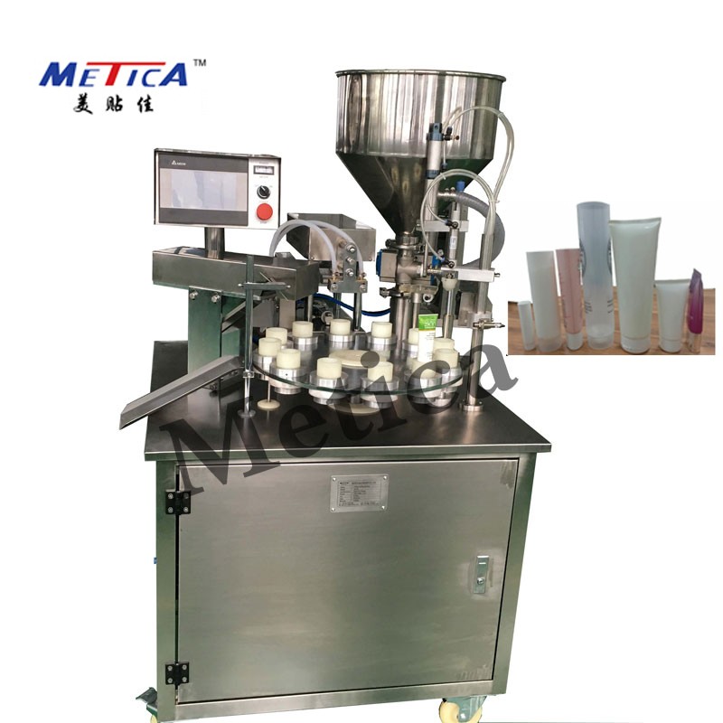 Semi-auto Daily Chemical Cosmetic tube Filling Sealing Machine and soft tube ultrasonic filler and sealer