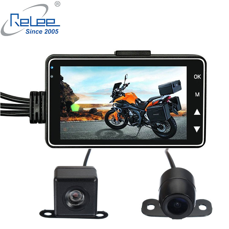 2019 scenery recording camera 720P HD parking mode G-sensor Loop recording motorcycle camera with rear camera