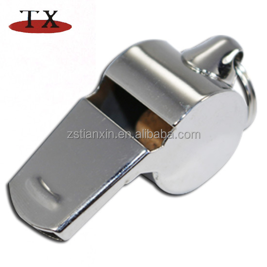 Factory price referee sport metal whistle with lanyard