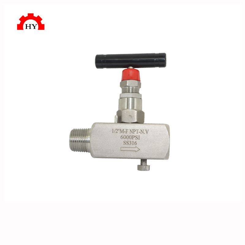 Standard Hard Seat Needle Valve 316 Stainless Steel hydraulic operated valve