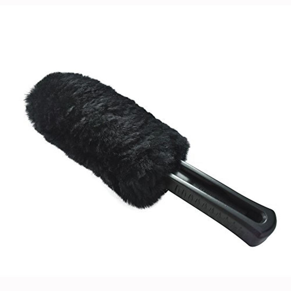 Колеса щетки Woolies 100% Lambswool щетки для автомобильных дисков с резиновой рукояткой