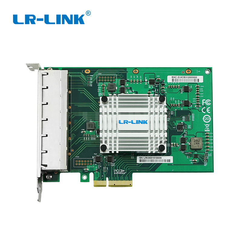 LRES2006PT PCIe x4 1G 6 * RJ45 гигабитная четырехпортовая медная Ethernet-карта