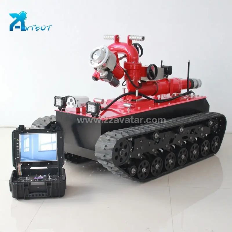 Remote Control crawler chassis Fire fighting Water Cannon Robot
