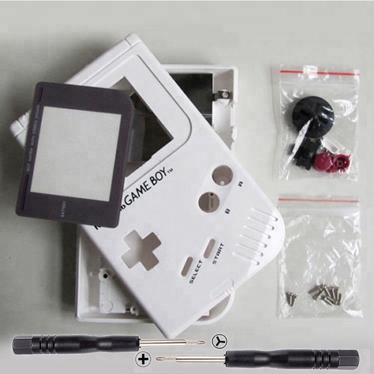 Запасная часть для консоли GameBoy GB, полный корпус корпуса, чехол с кнопками, проводящие прокладки