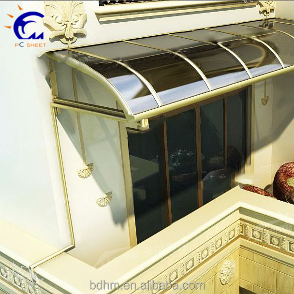 100% new bayer material polycarbonate cover modern outdoor window awnings