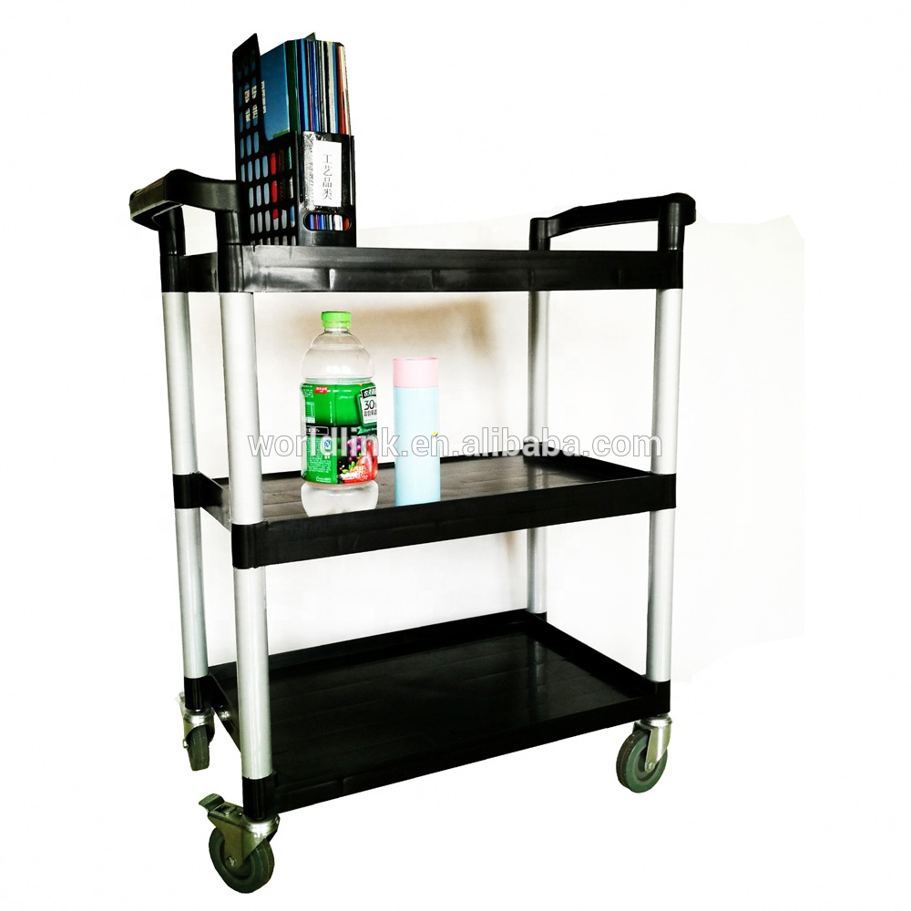 Service Plastic Kitchen Mobile Hotel Trolley