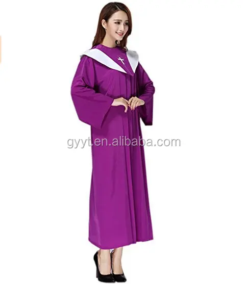 OEM Service Unisex Priest Costume Pastor Christian Church Choir Robes