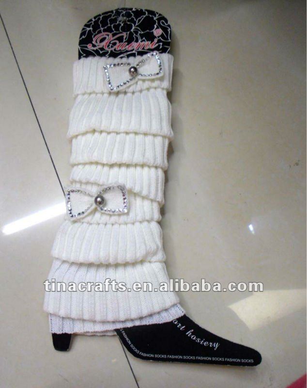 knitted wool leg warmers