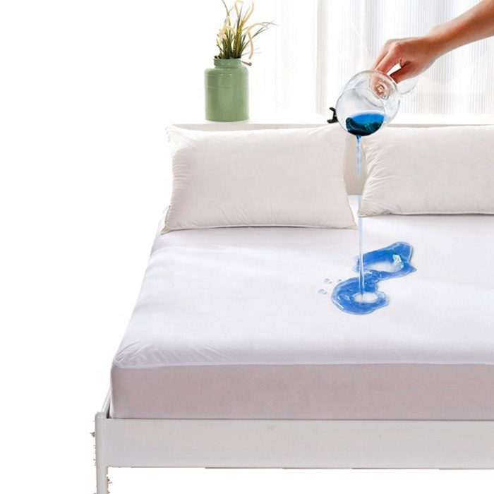 Waterproof Bed Cover King Size Mattress Pad Topper For Home Hotel Hospital