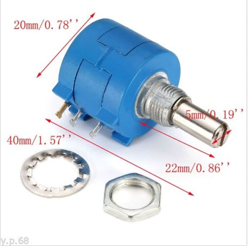 3590S-2-103L 10K Ohm Rotary Wirewound Precision Potentiometer for BOURNS